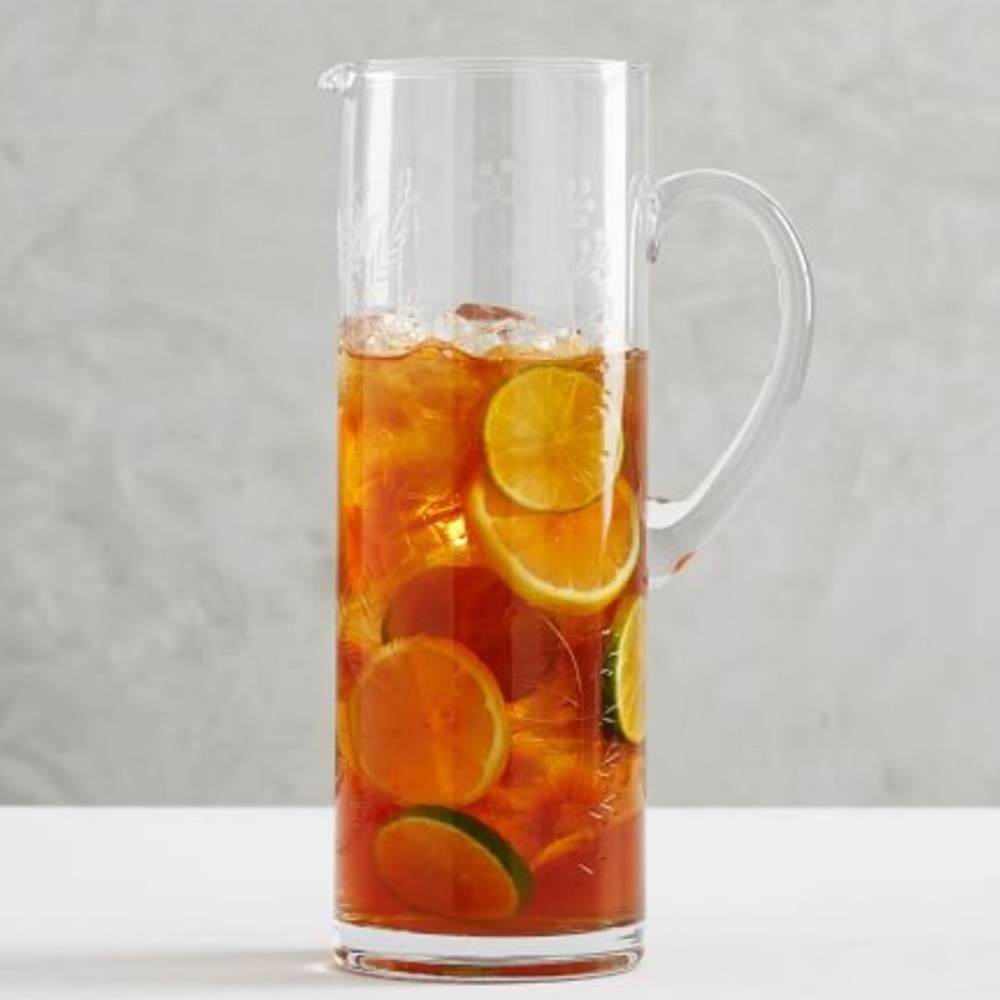 Pottery barn glass pitcher